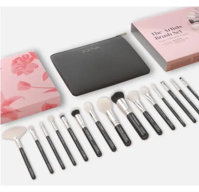 Набор кистей The Artists Brush Set 15 веганских кистей для лица и глаз